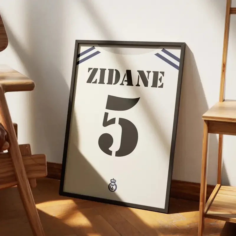 Cadre Real Madrid Rétro 2001-2002 – Affiche encadrée personnalisée - Cadre Perso