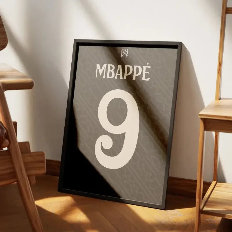 Cadre Real Madrid Third 2024-2025 – Affiche encadrée personnalisée - Cadre Perso
