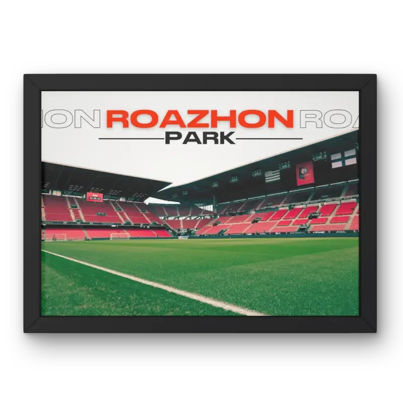 Cadre Roazhon Park | L'âme du Stade Rennais – Affiche encadrée personnalisée - Cadre Perso