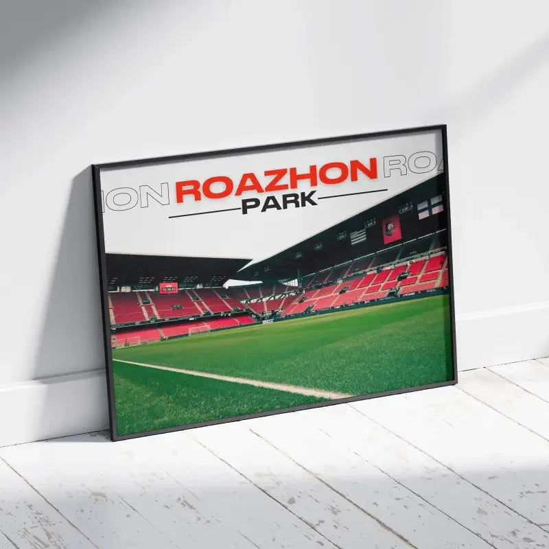 Cadre Roazhon Park | L'âme du Stade Rennais – Affiche encadrée personnalisée - Cadre Perso