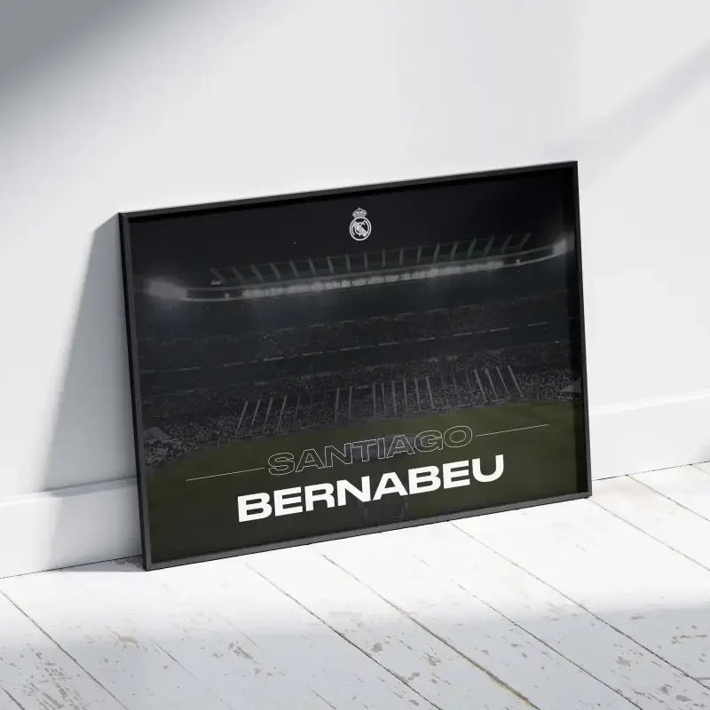 Cadre Santiago Bernabéu | L'Emblème du Real Madrid – Affiche encadrée personnalisée - Cadre Perso
