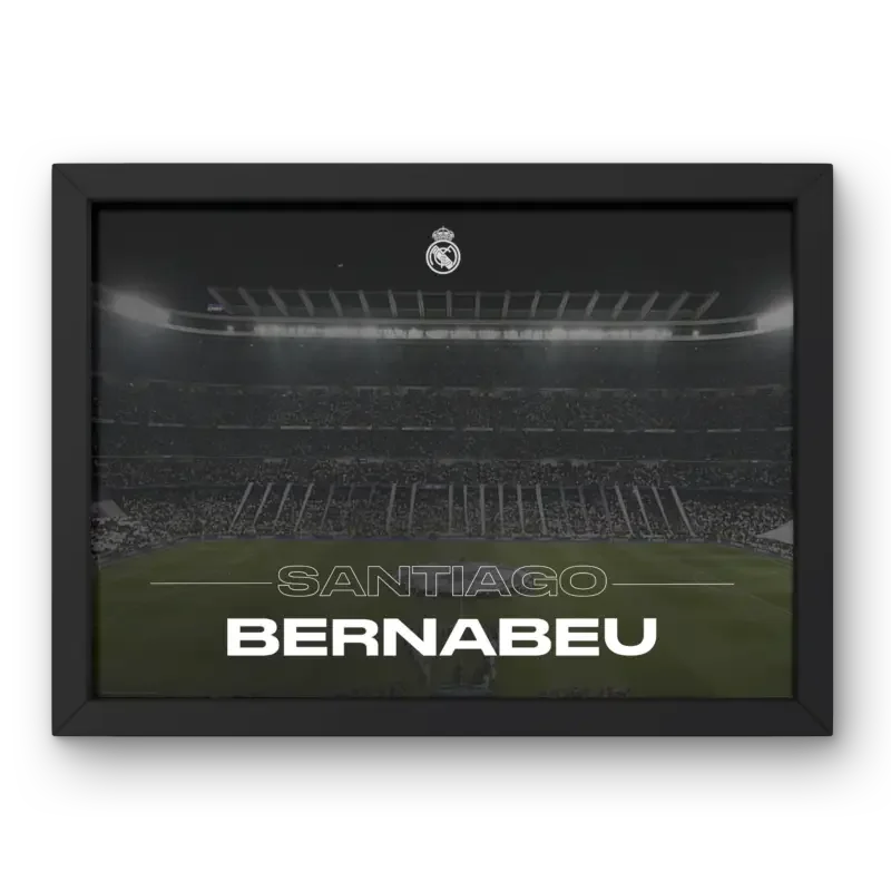 Cadre Santiago Bernabéu | L'Emblème du Real Madrid – Affiche encadrée personnalisée - Cadre Perso
