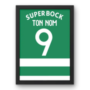 Cadre Sporting CP Domicile 2023-2024 – Affiche encadrée personnalisée - Cadre Perso