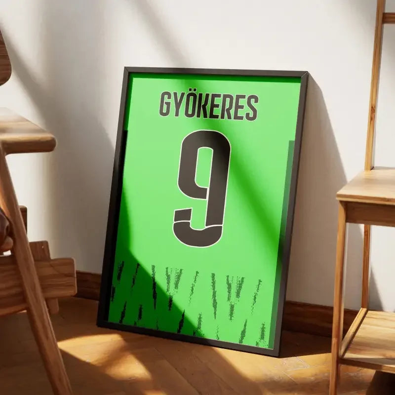 Cadre Sporting CP Third 2024-2025 – Affiche encadrée personnalisée - Cadre Perso