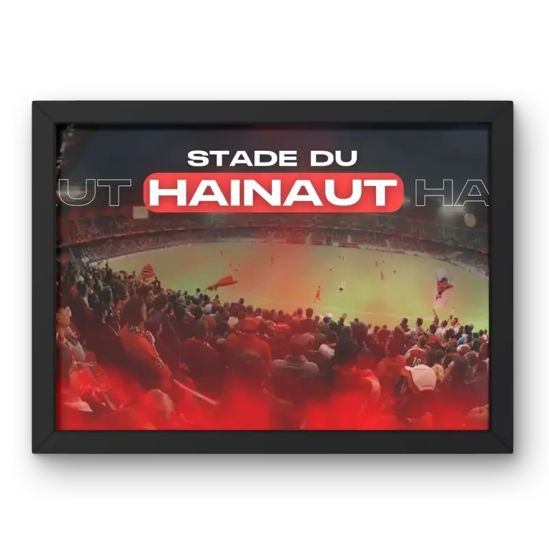 Cadre Stade du Hainaut - L'âme de Valenciennes – Affiche encadrée personnalisée - Cadre Perso