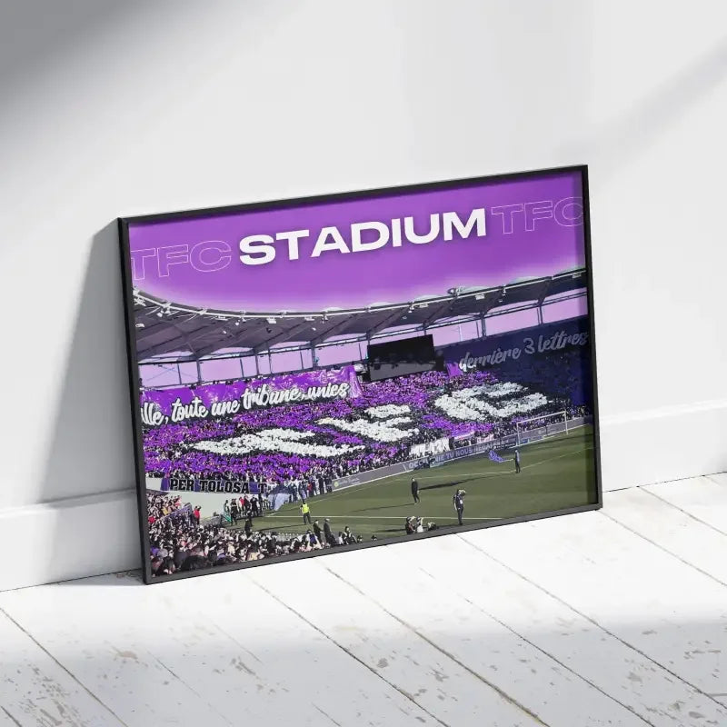 Cadre Stade du Toulouse FC - L'âme du Téfécé – Affiche encadrée personnalisée - Cadre Perso