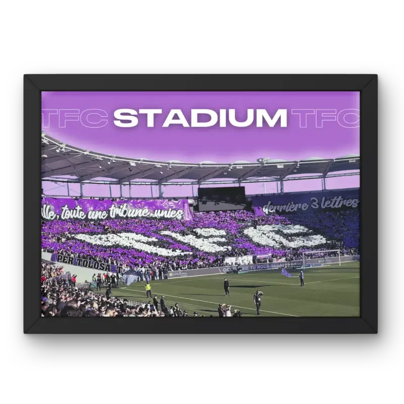 Cadre Stade du Toulouse FC - L'âme du Téfécé – Affiche encadrée personnalisée - Cadre Perso