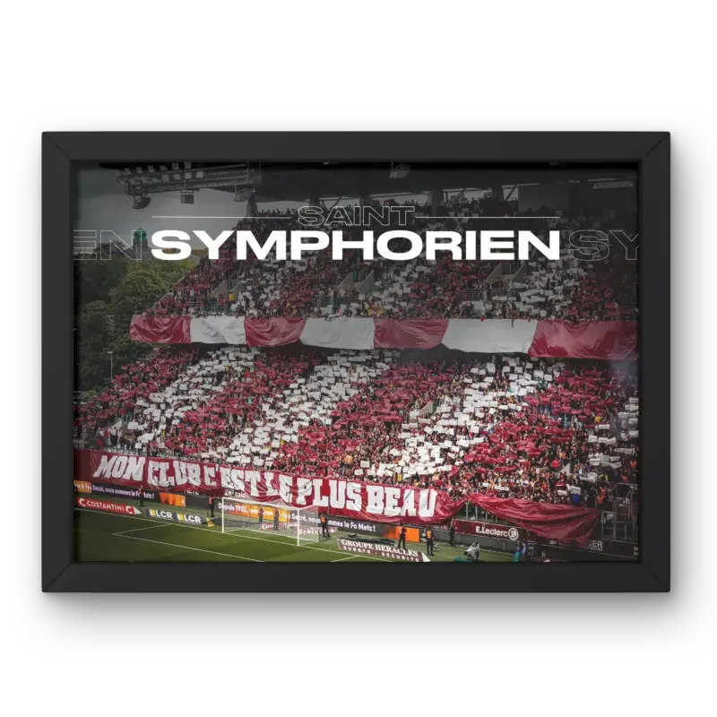 Cadre Stade Saint-Symphorien Metz | L'Esprit du Football Messin – Affiche encadrée personnalisée - Cadre Perso