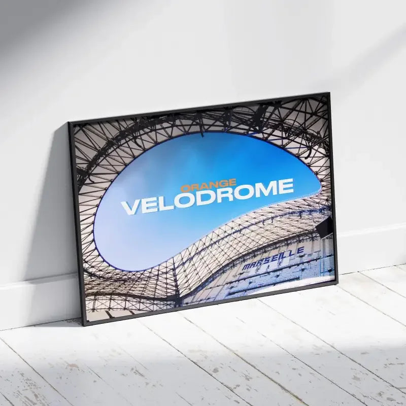 Cadre Stade Vélodrome Marseille | L'Âme du Football Marseillais – Affiche encadrée personnalisée - Cadre Perso