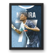 Cadre Steve Ngoura - L'Étoile Montante du Havre – Affiche encadrée personnalisée - Cadre Perso