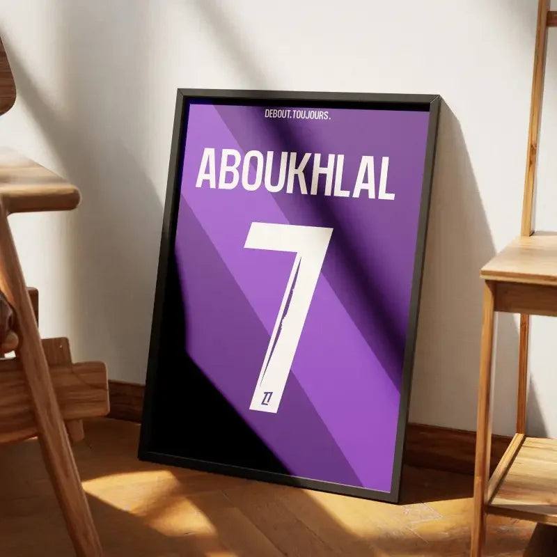 Cadre Toulouse Domicile 2024-2025 – Affiche encadrée personnalisée - Cadre Perso