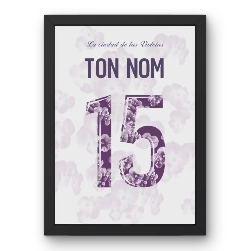Cadre Toulouse Third 2024-2025 – Affiche encadrée personnalisée - Cadre Perso
