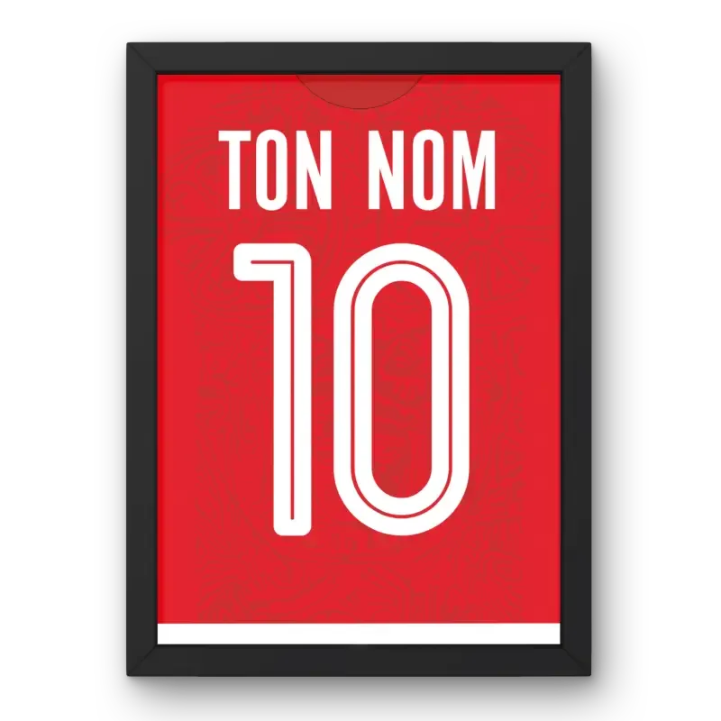 Cadre Tunisie Domicile Coupe du Monde 2022 – Affiche encadrée personnalisée - Cadre Perso