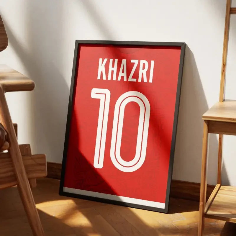 Cadre Tunisie Domicile Coupe du Monde 2022 – Affiche encadrée personnalisée - Cadre Perso