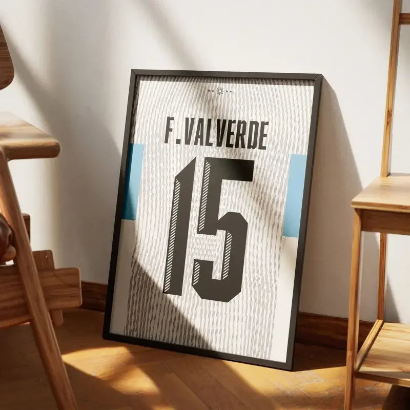 Cadre Uruguay Extérieur Copa 2024 – Affiche encadrée personnalisée - Cadre Perso