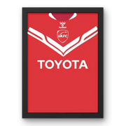 Cadre Valenciennes Avant de Maillot 2024-2025 – Affiche encadrée personnalisée - Cadre Perso