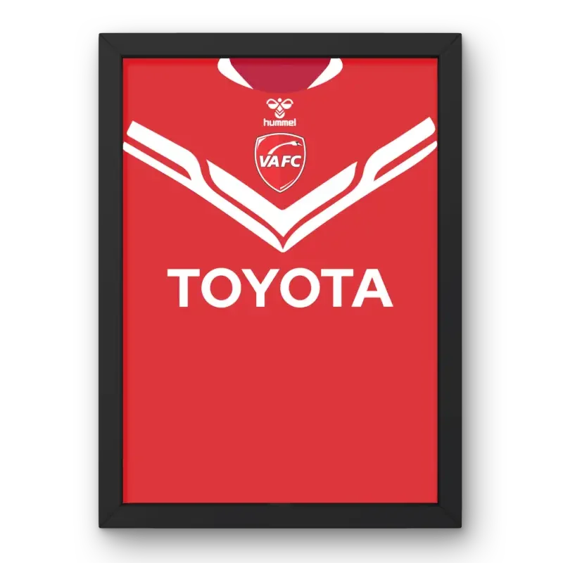 Cadre Valenciennes Avant de Maillot 2024-2025 – Affiche encadrée personnalisée - Cadre Perso