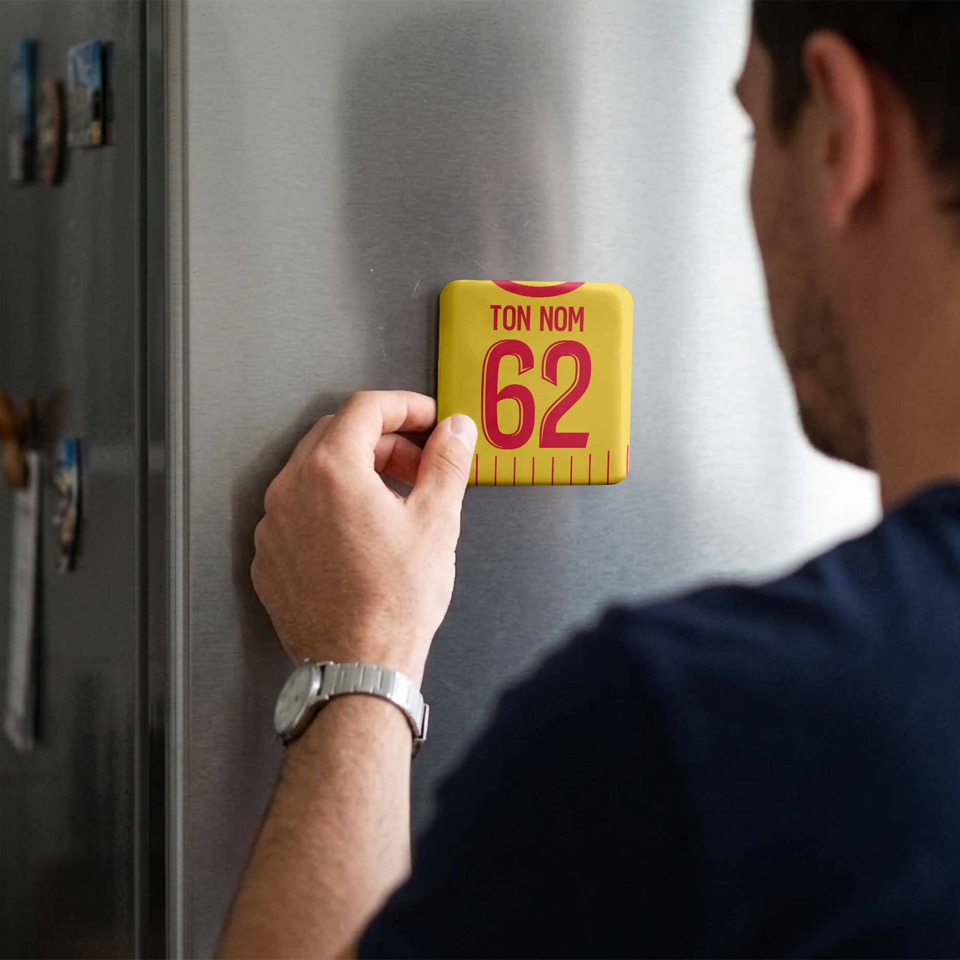 Magnet RC Lens Domicile 25/26 – Affiche encadrée personnalisée - Cadre Perso