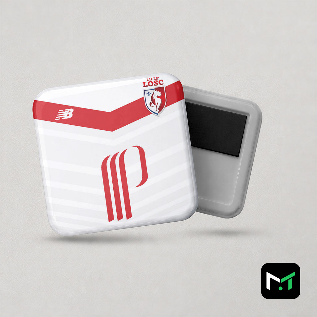 Magnet football LOSC maillot extérieur 2016/2017 - avant et arrière