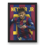 Neymar Jr. - La Magie du Barça – Affiche encadrée personnalisée - Cadre Perso
