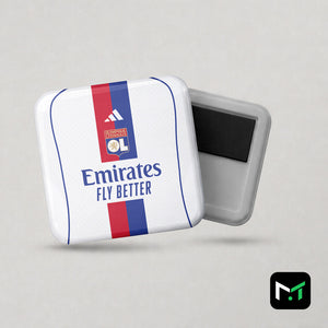 Magnet OL Domicile 25-26 – Affiche encadrée personnalisée - Cadre Perso