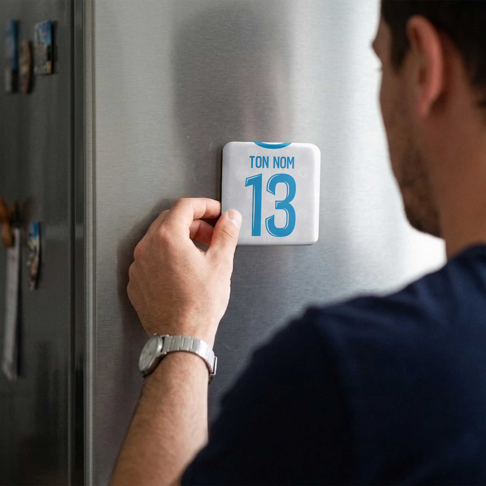Magnet OM Domicile 25/26 – Affiche encadrée personnalisée - Cadre Perso
