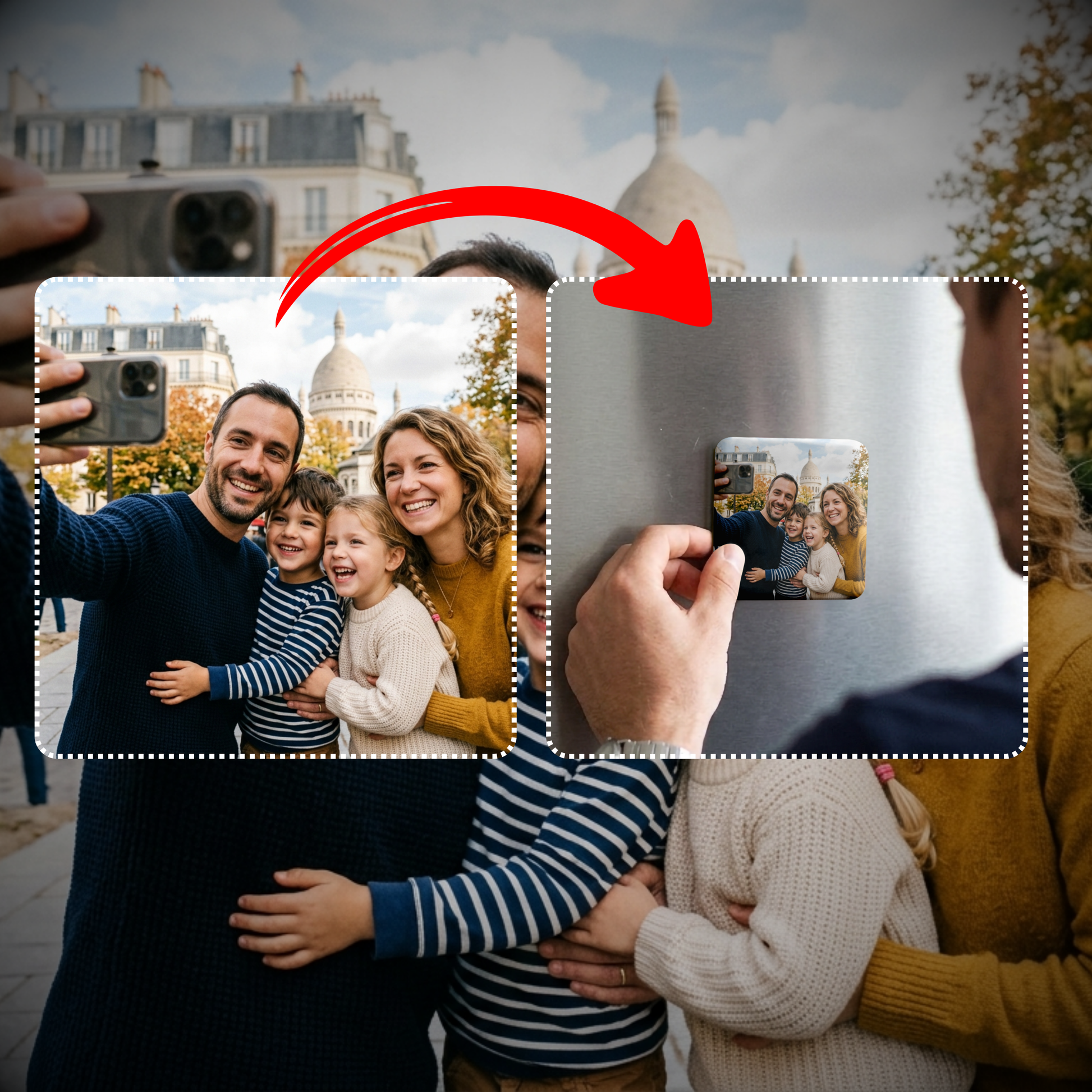 Magnet photo personnalisé – Affiche encadrée personnalisée - Cadre Perso
