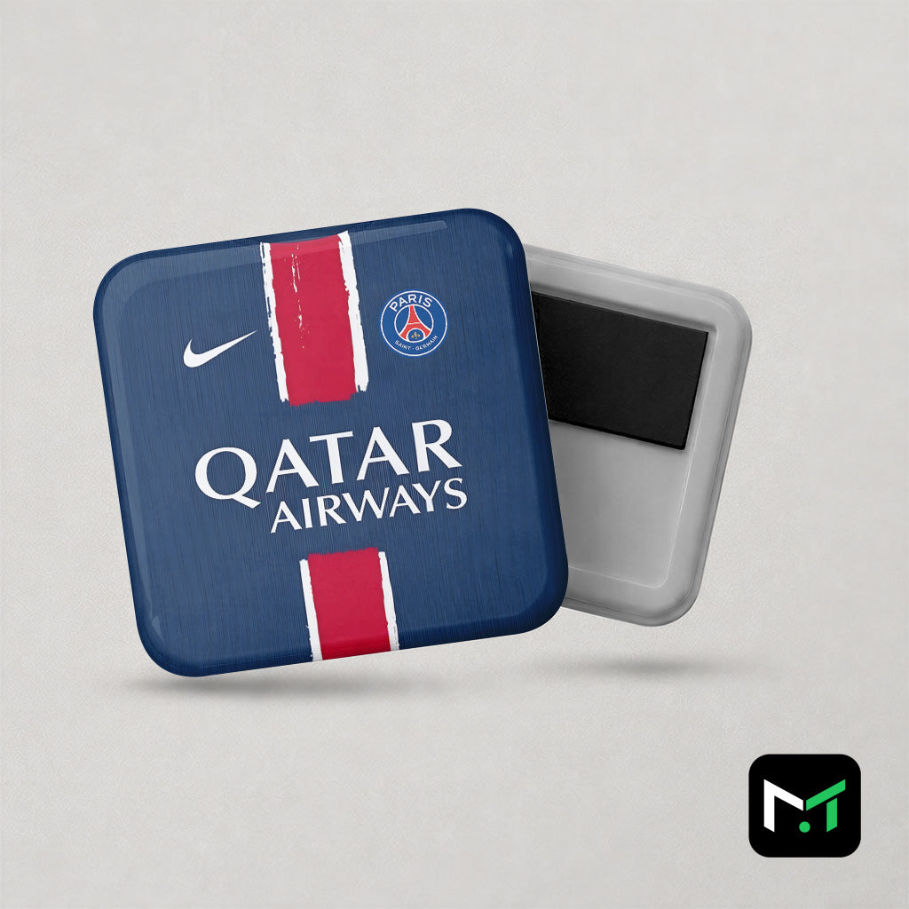 Magnet football PSG maillot domicile 2024/2025 - avant et arrière