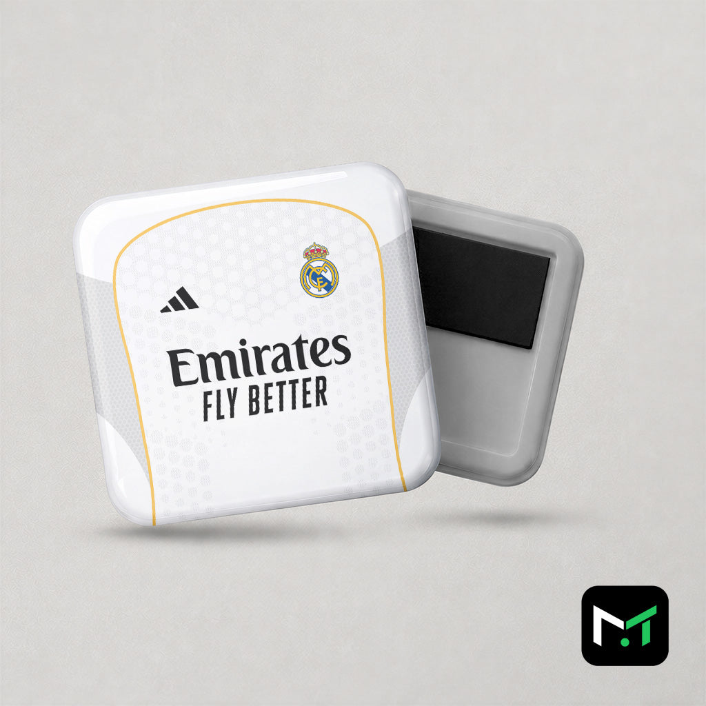 Magnet Real Madrid Domicile 25-26 – Affiche encadrée personnalisée - Cadre Perso